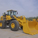 ompact wheel loader working on an Australian landscaping site